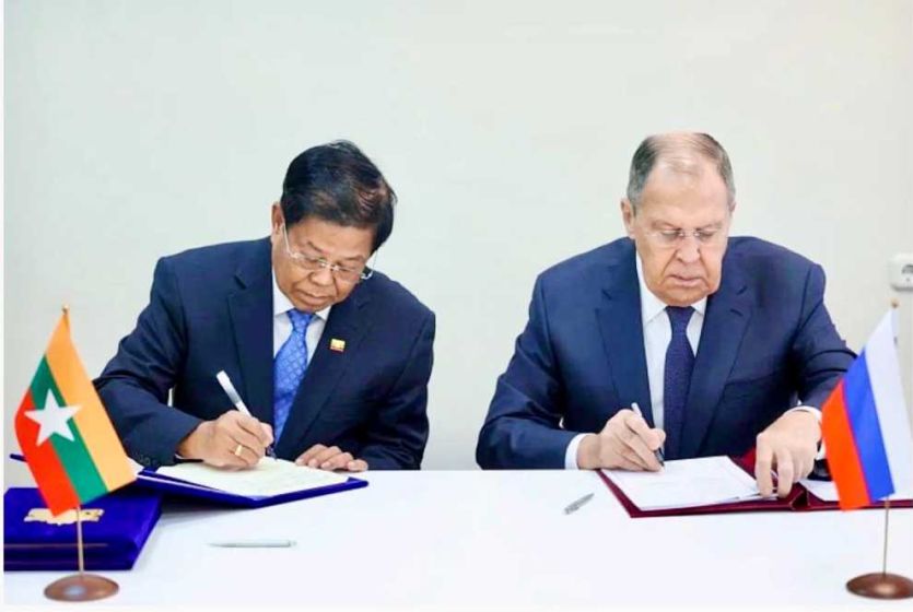 Myanmar Foreign Minister holds separate discussions with Foreign Ministers of Russia and Belarus