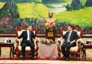 Lao President Thongloun Welcomes Senior Delegation from Communist Party of China