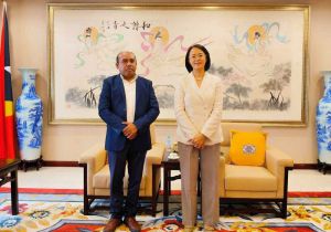 Chinese Ambassador to Timor-Leste Meets With President of RAEOA Regio da Cruz Salu