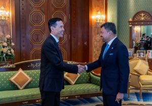 Chinese Ambassador to Brunei Pays A Farewell Audience with Brunei Crown Prince Billah and Princess Hajah Masna