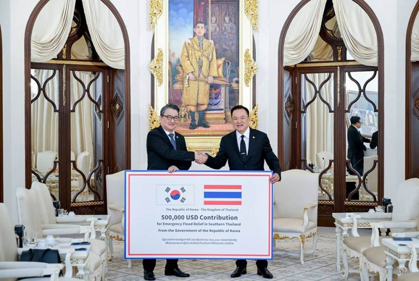 South Korea donates USD500,000 for flood relief in Southern Thailand