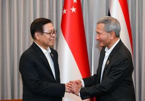 Thai Foreign Minister holds a bilateral meeting with Singaporean Foreign Minister during ASEAN Foreign Ministers&rsquo; Retreat