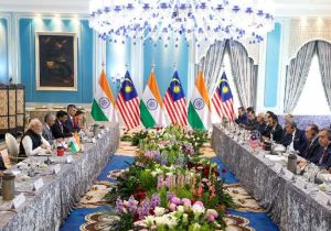 Indian Prime Minister holds official talks with PM of Malaysia