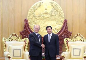 Lao President Thongloun Meets ADB Chief  Masato Kanda
