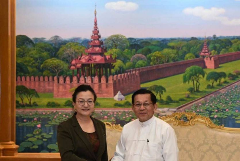 Chinese Ambassador to Myanmar Pays a Courtesy Call on Myanmar&rsquo;s President-elect Min Aung Hlaing