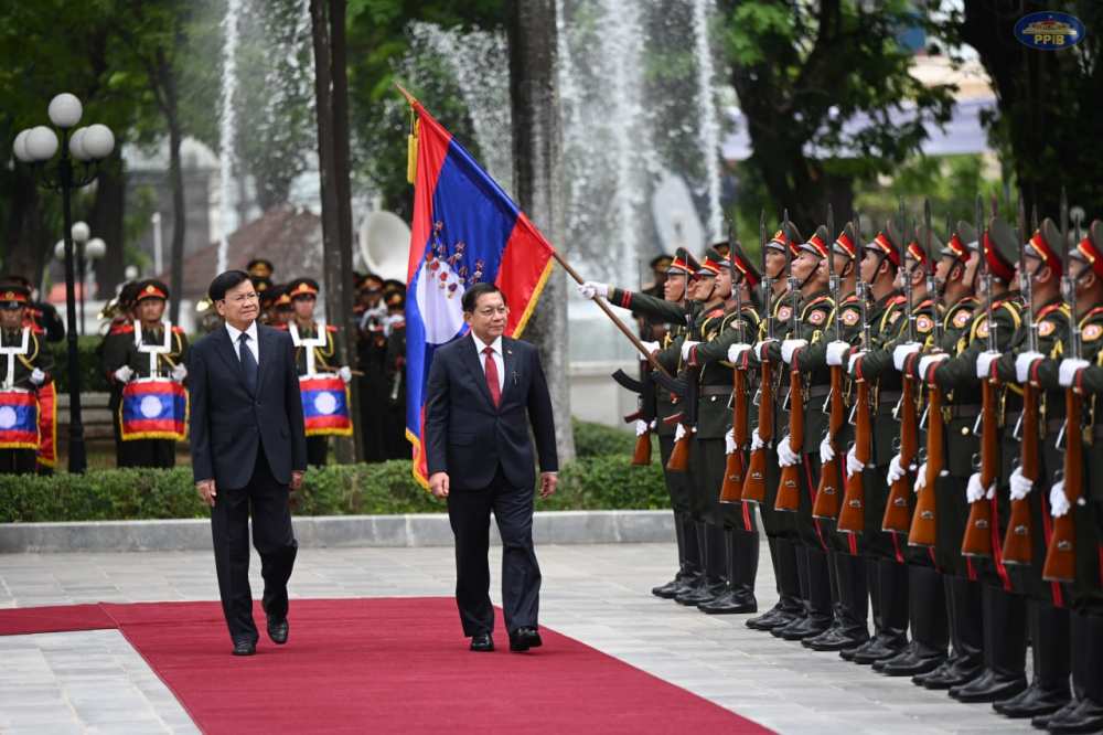 Laos, Myanmar Reaffirm Close Ties During Myanmar President Min Aung Hlaing's State Visit