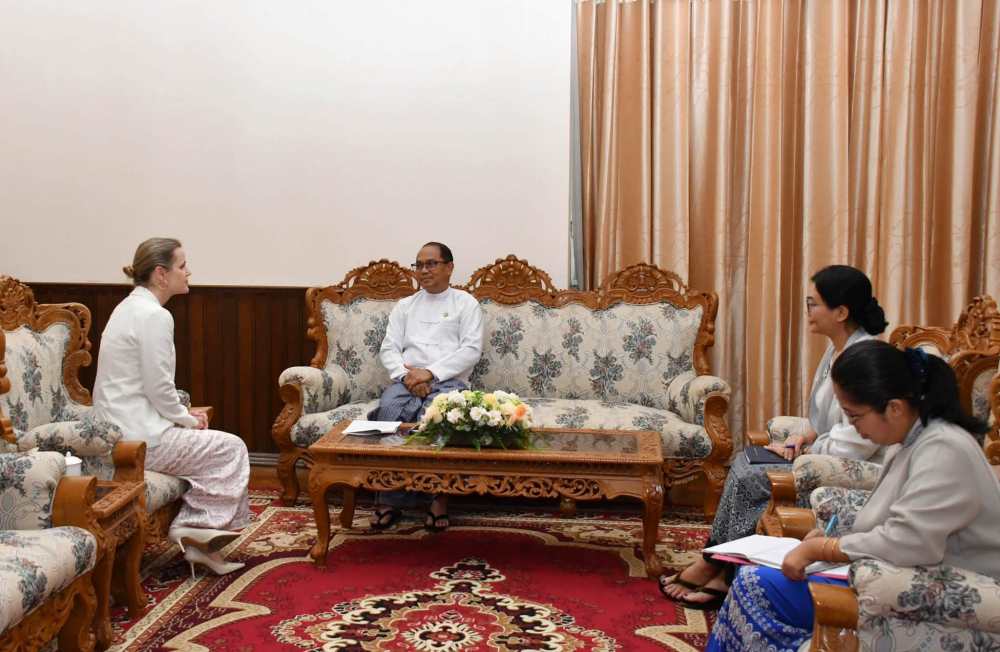 Myanmar Foreign Minister receives Country Director and Representative of UNOPS Myanmar