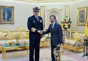Sultan of Brunei receives in audience Minister of National Defense of China