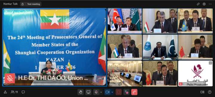 Myanmar virtually attends 24th SCO Prosecutors-General Meeting