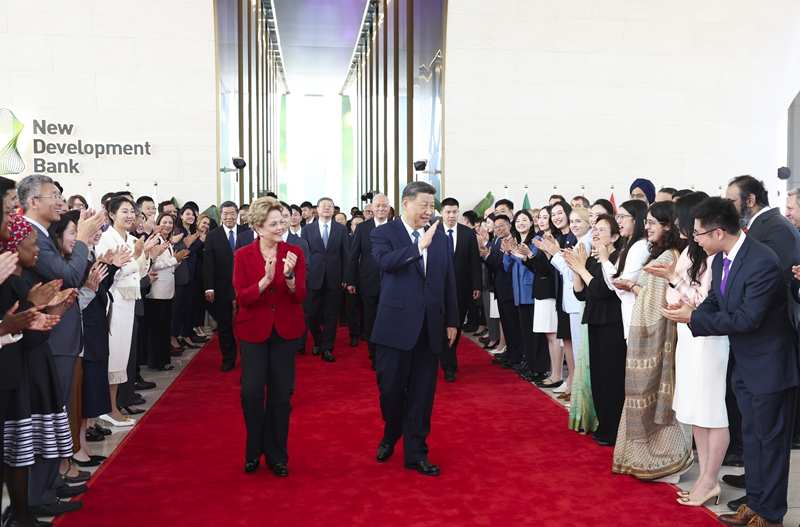 Chinese President  Xi Jinping Visits New Development Bank and meets with President of NDB 