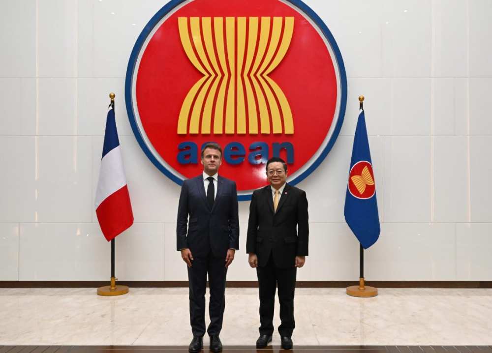 French President Macron visits ASEAN Headquarters and reaffirms commitment to enhance ASEAN-France relations