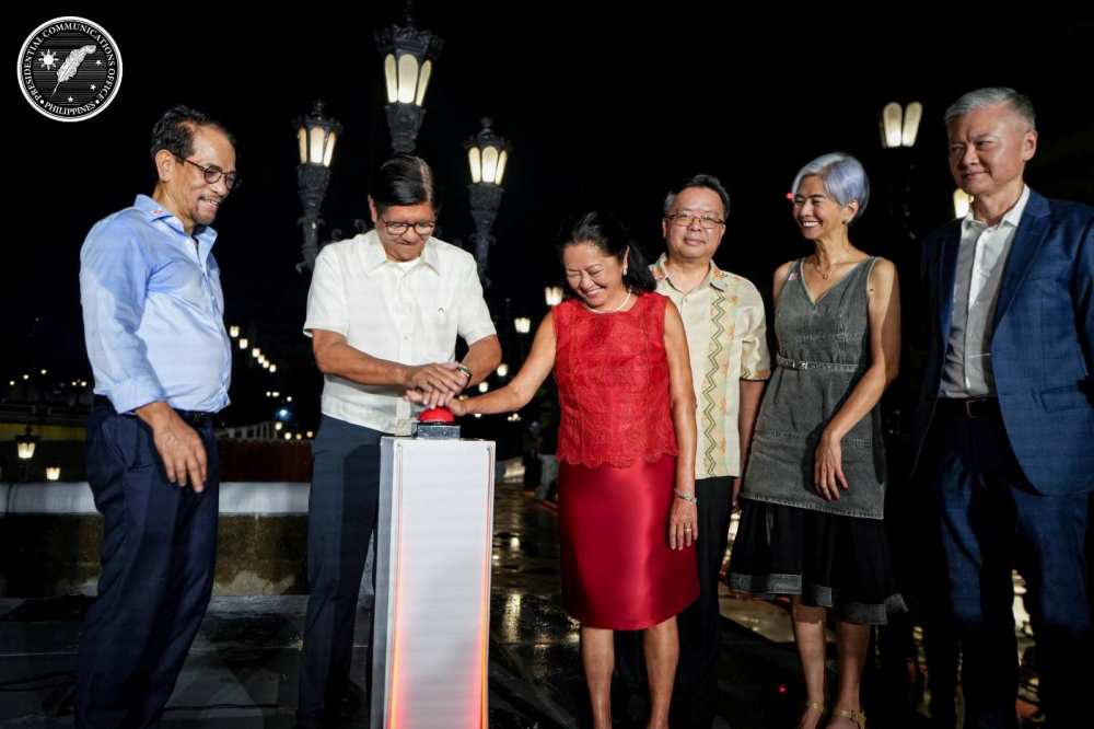 Philippine First Couple lights up iconic Jones Bridge as PH marks 50 years of diplomatic relations with China