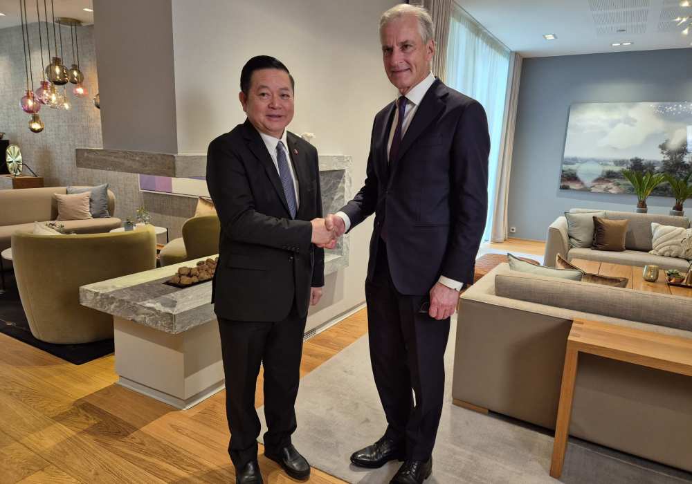 Secretary-General of ASEAN pays a Courtesy Call on Prime Minister of Norway