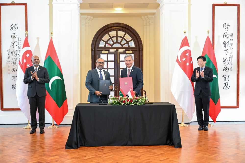 Maldivian President makes a State Visit to Singapore