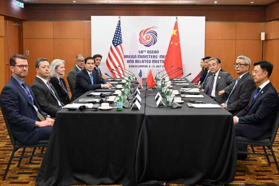 Chinese Foreign Minister Wang Yi Meets with U.S. Secretary of State Marco Rubio
