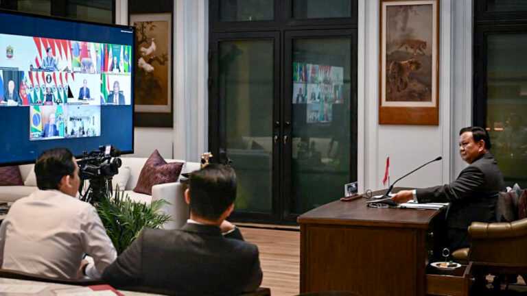 Indonesian President Prabowo Attends Virtual BRICS Leaders’ Summit  