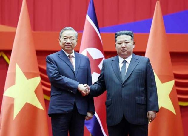 Vietnamese Party chief To Lam holds talks with North Korean leader Kim Jong Un in Pyongyang