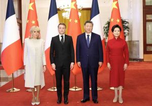 Chinese President Xi Jinping Holds Talks with French President Emmanuel Macron