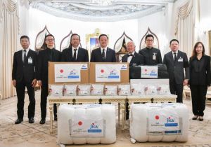 Japanese Govt donates relief supplies to help flood-affected victims in southern Thailand