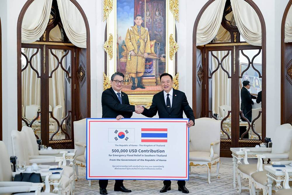 South Korea donates USD500,000 for flood relief in Southern Thailand