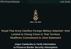 Thai Army Dismisses Cambodia's Claim Over Alleged Border Violation