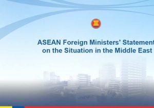 ASEAN Foreign Ministers call for urgent stop to hostilities in Middle East; reiterate vow to aid ASEAN nationals in crisis areas