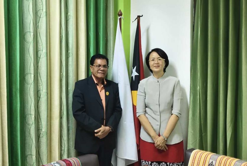 Chinese Ambassador to Timor-Leste Meets with Vice Minister of Health of Timor-Leste