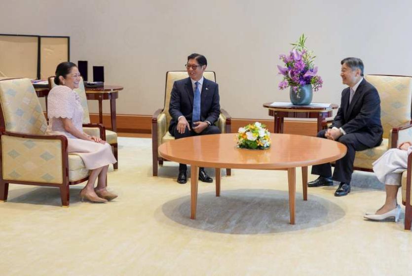 ​Philippine President meets Japan Imperial Couple during a State Call, receives Japan&rsquo;s highest honor
