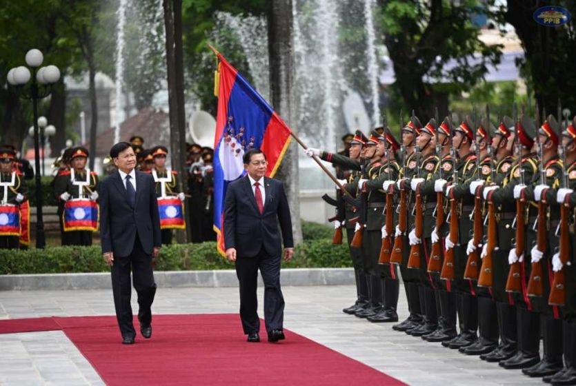 Laos, Myanmar Reaffirm Close Ties During Myanmar President Min Aung Hlaing's State Visit