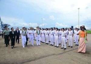 Chinese naval escort task group arrives in Myanmar for goodwill visit