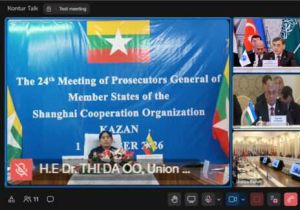 Myanmar virtually attends 24th SCO Prosecutors-General Meeting